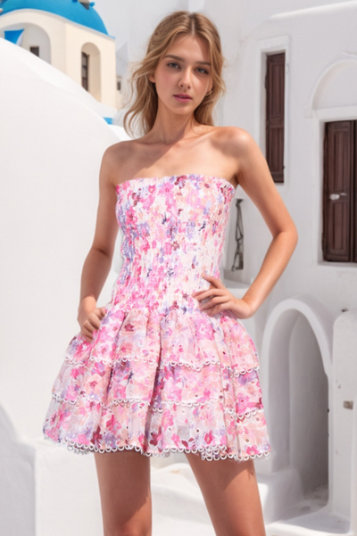 Isalina | Rüschchen Mini Kleid