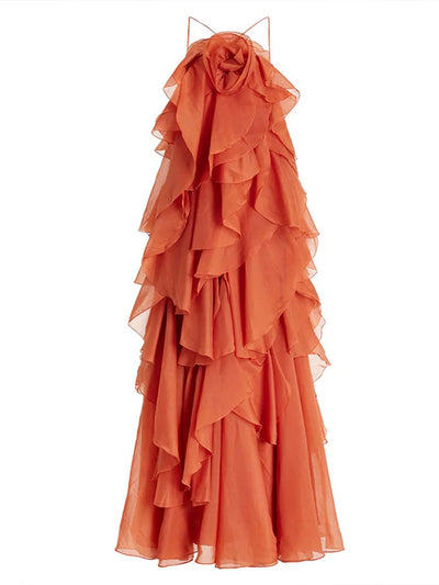 Rosalinde | Fließendes Layer Maxi-Kleid