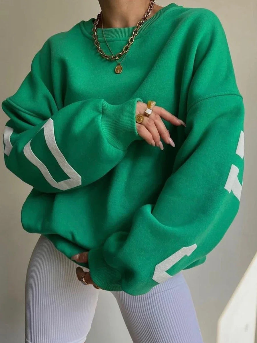 Chicago Vibes | Oversized Sweatshirt mit Druck & Streetstyle-Look