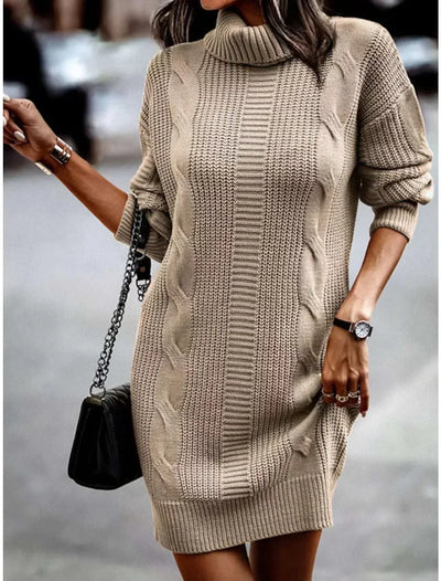 Cable Knit | Mini Kleid