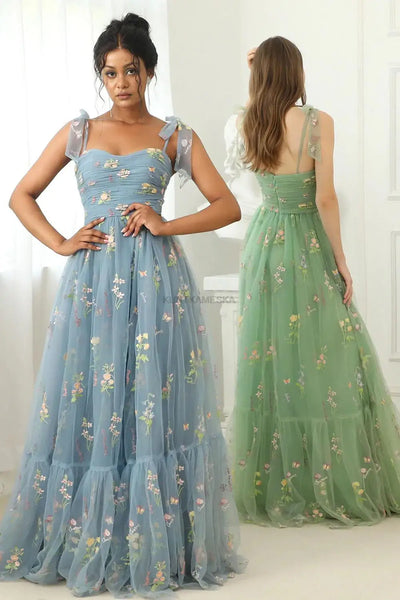 Faylinn | Besticktes Mesh-Kleid