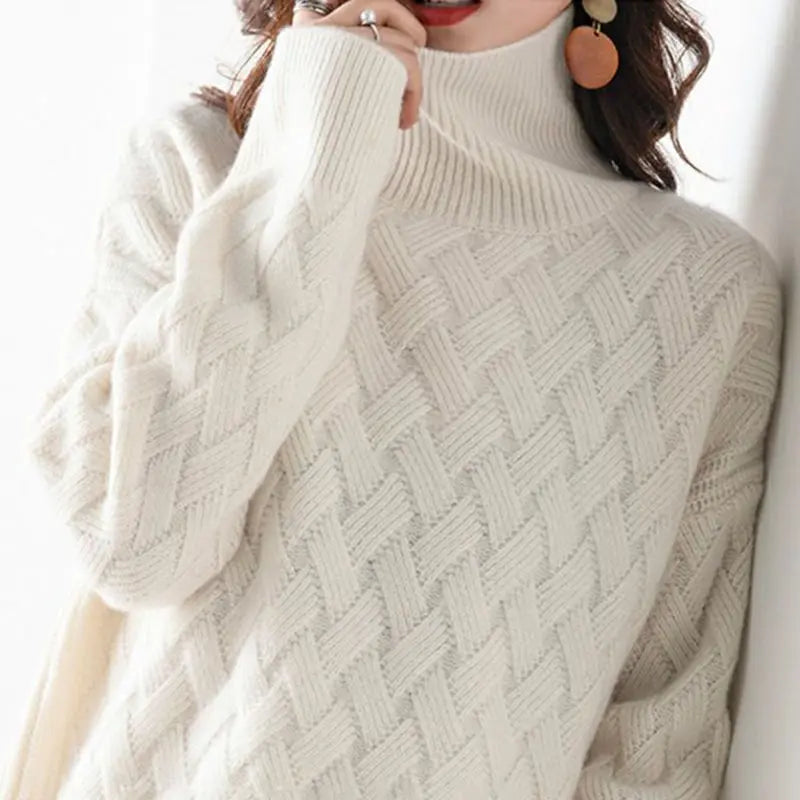 Feliciana | Pullover mit hohem Kragen aus Strick