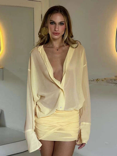 Luretta | Sommerliches Minikleid mit Blusenoberteil & Faltenrock