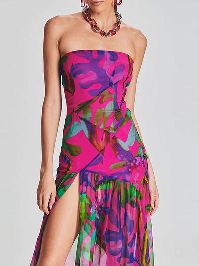 Zamira | Transparente Split-Maxikleid