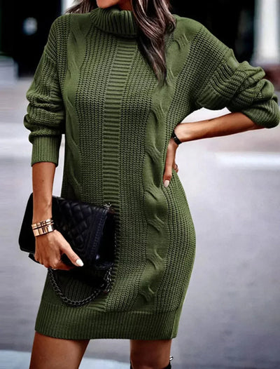 Cable Knit | Mini Kleid