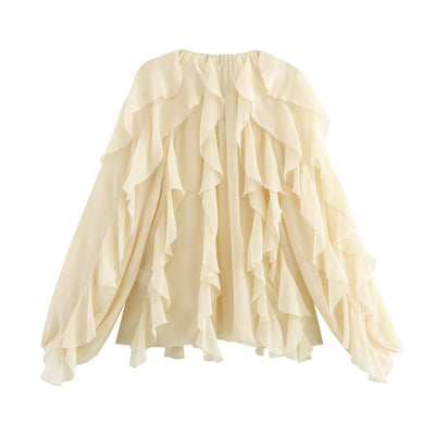 Riva Ruffle | Bluse