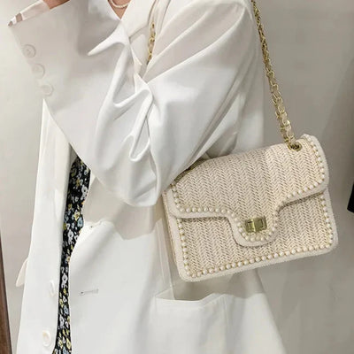 Maréva | Boho-Handtasche mit Perlendetail