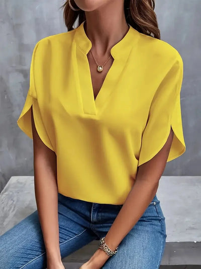 Concetta™ | Bluse mit V-Ausschnitt und weichem, raffiniertem Schnitt