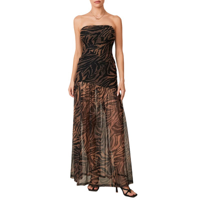 Zamira | Transparente Split-Maxikleid