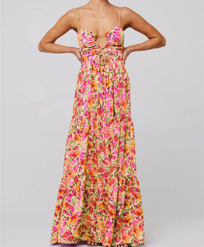 Florisia | Cut-Out Maxikleid