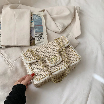 Maréva | Boho-Handtasche mit Perlendetail