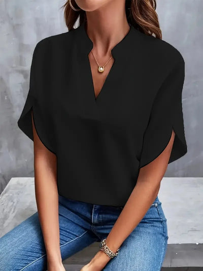 Concetta™ | Bluse mit V-Ausschnitt und weichem, raffiniertem Schnitt