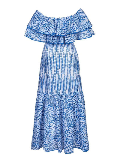 Soleia | Off-Shoulder Broderie Kleid