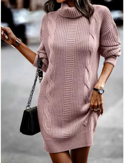 Cable Knit | Mini Kleid