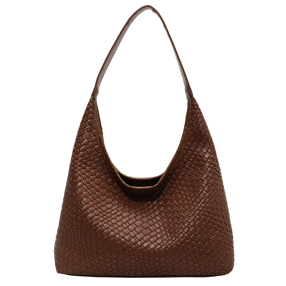 Livia Woven Tote | Vegane Schultertasche mit Pouch