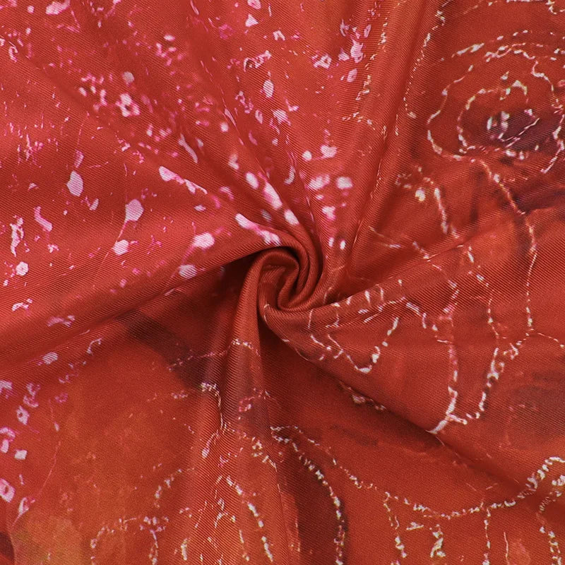 Roselia | Halterkleid mit Schmetterlingsdruck & Offenem Rücken