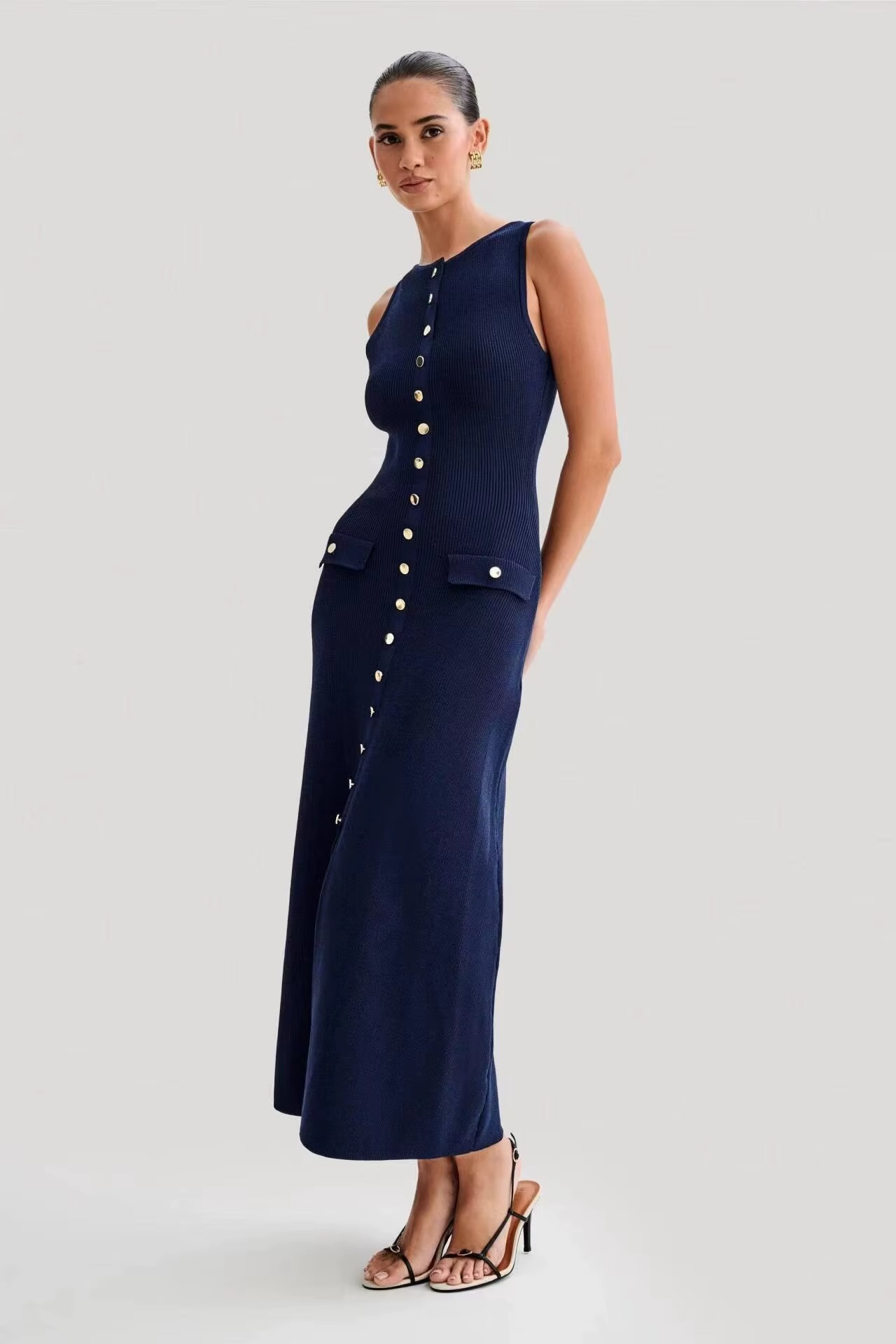 Mayfair Grace | Ärmelloses Midi-Kleid
