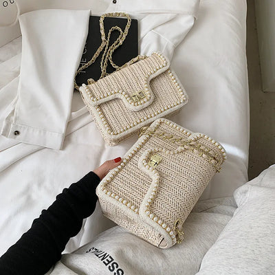 Maréva | Boho-Handtasche mit Perlendetail