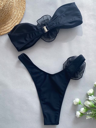 Rosalie | Blumen Bandeau Bikini