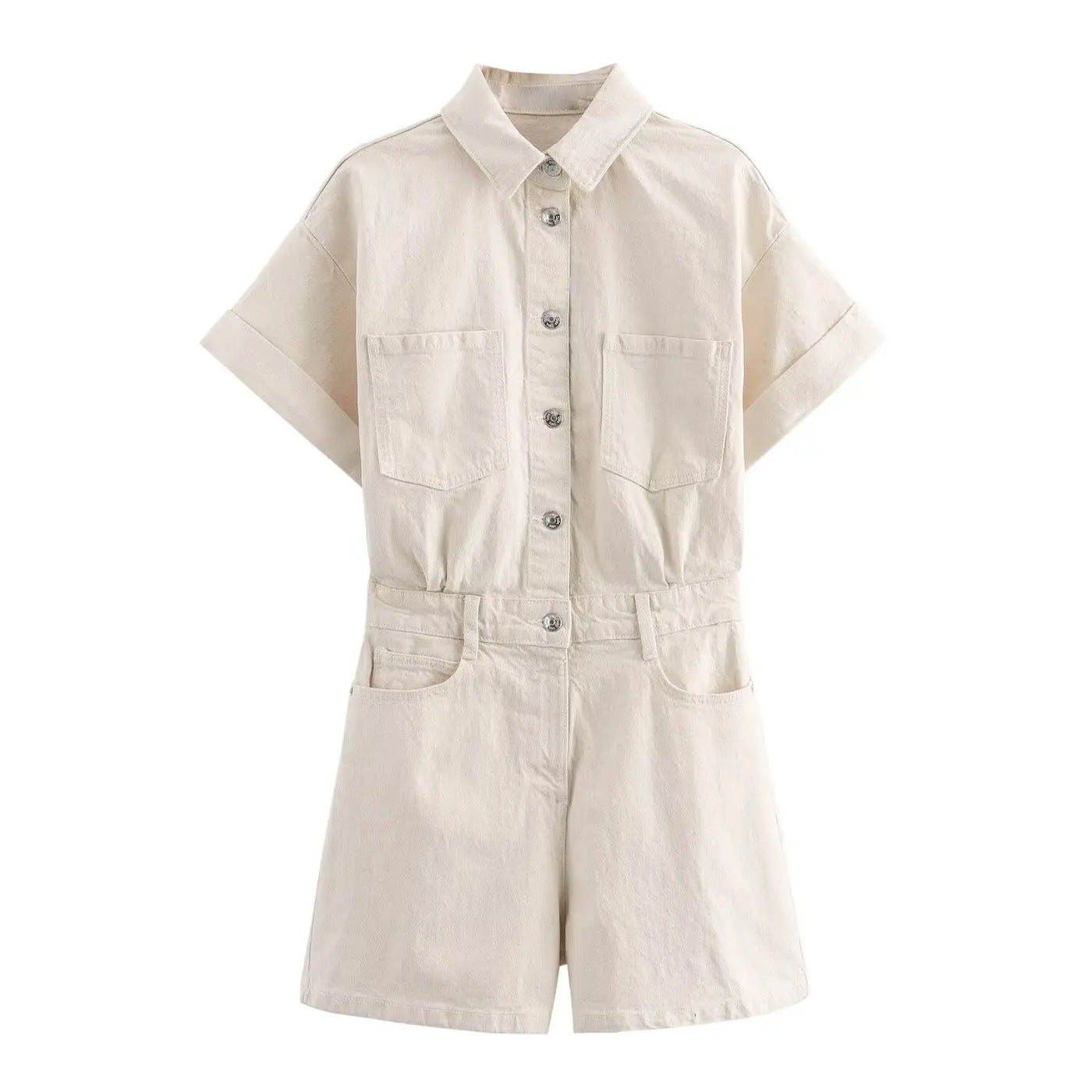 Reyla | Denim Utility Playsuit