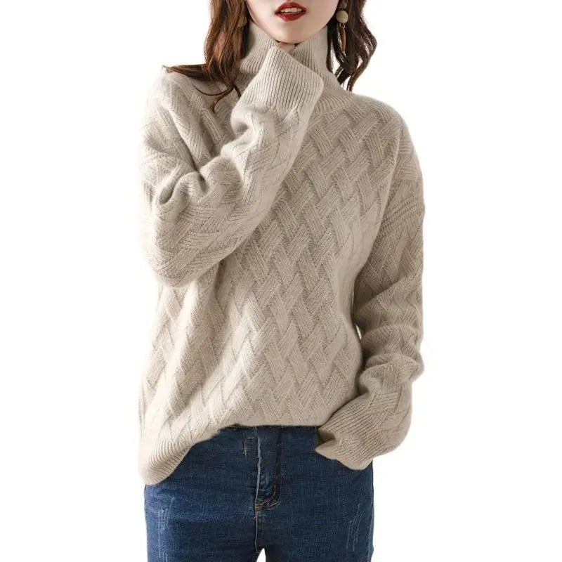 Feliciana | Pullover mit hohem Kragen aus Strick