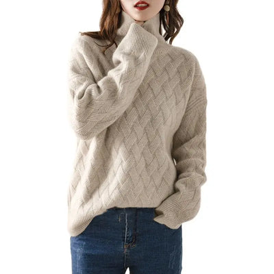 Feliciana | Pullover mit hohem Kragen aus Strick
