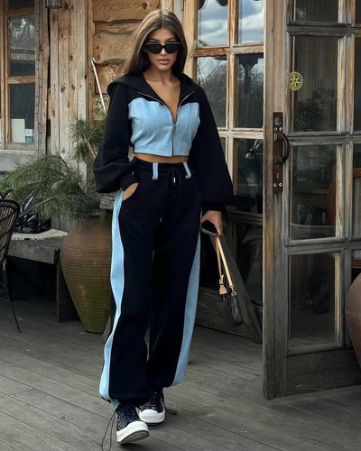 Denise | Kontrast Tracksuit Set