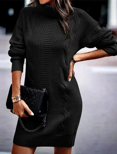 Cable Knit | Mini Kleid