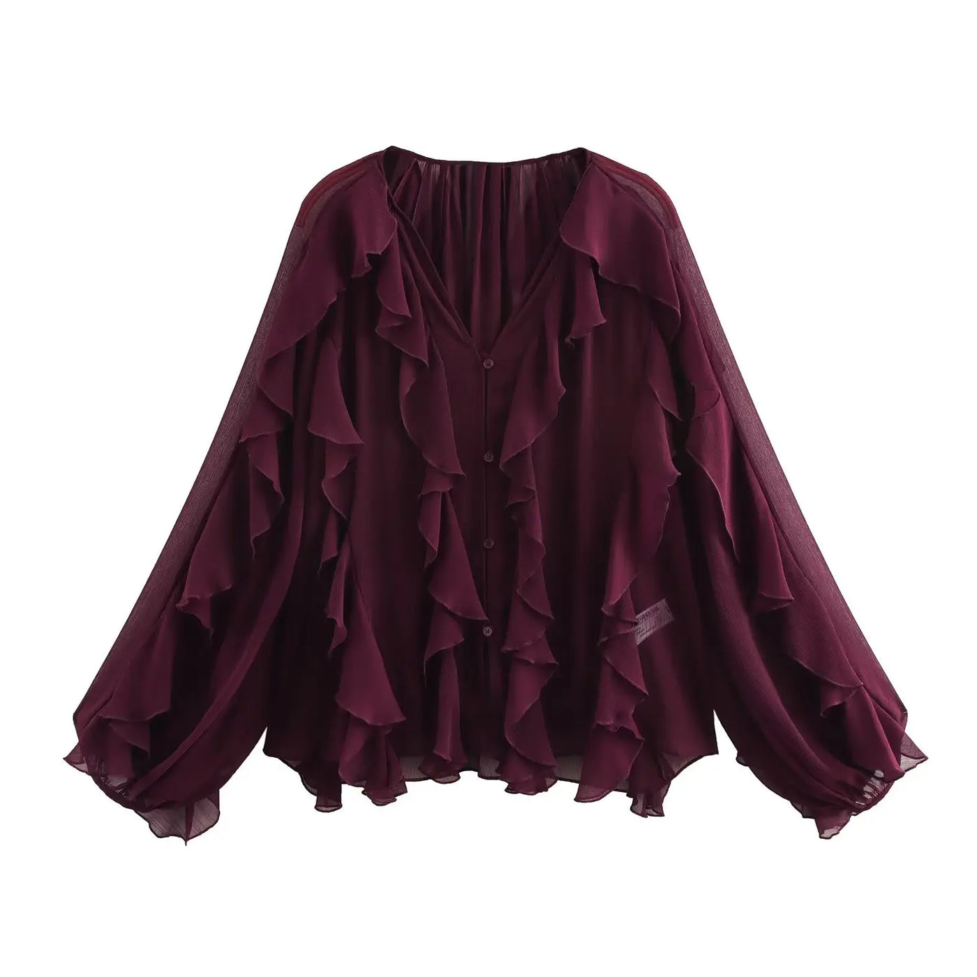 Riva Ruffle | Bluse