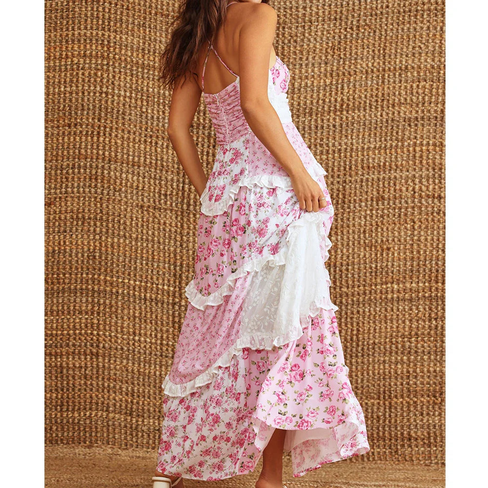 Maribelle | Boho Patchwork Maxikleid