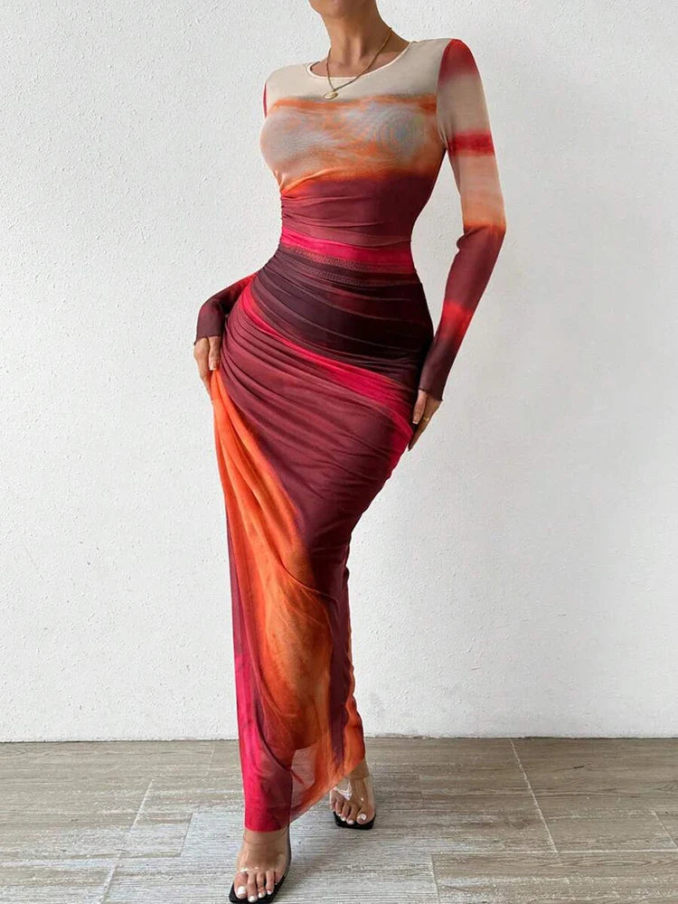 Aquarelle Traum | Maxi Kleid