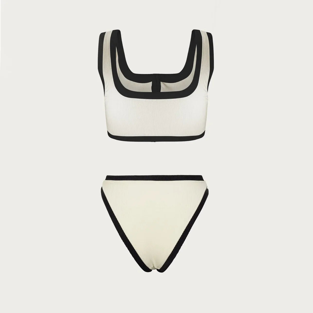 Tionna | Retro-Bikini-Set mit Knöpfen & Kontrastdetails