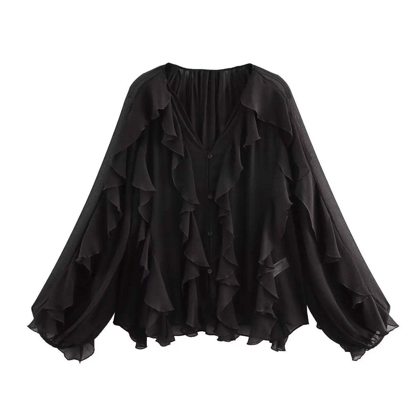 Riva Ruffle | Bluse