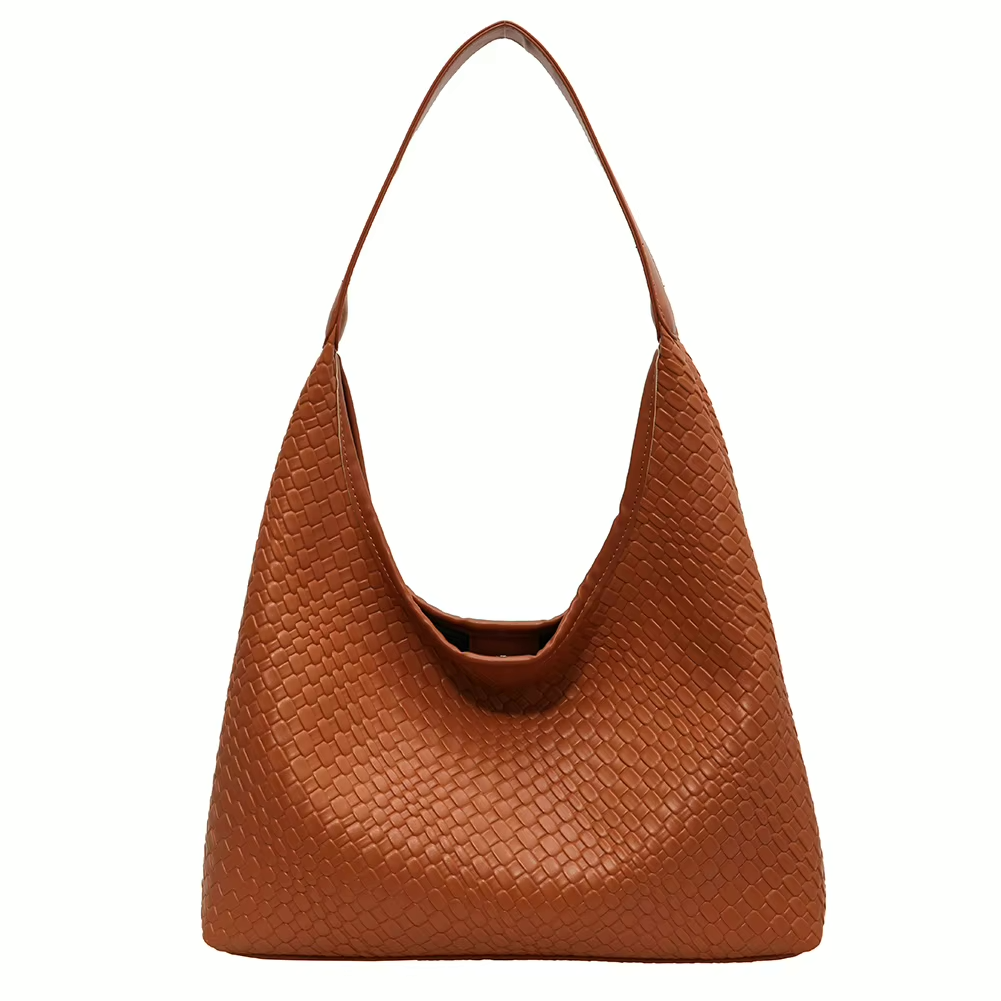 Livia Woven Tote | Vegane Schultertasche mit Pouch