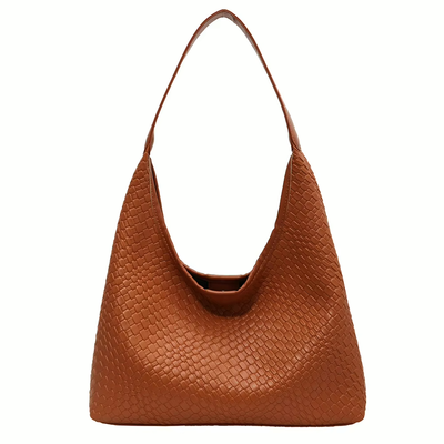 Livia Woven Tote | Vegane Schultertasche mit Pouch