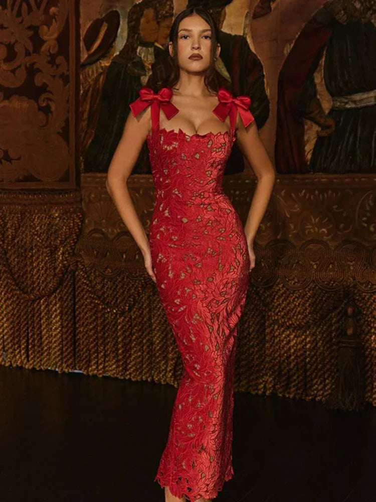 Mitternachtsrose | Maxikleid
