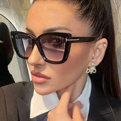 Vivere | Oversized Cat-Eye Sonnenbrille