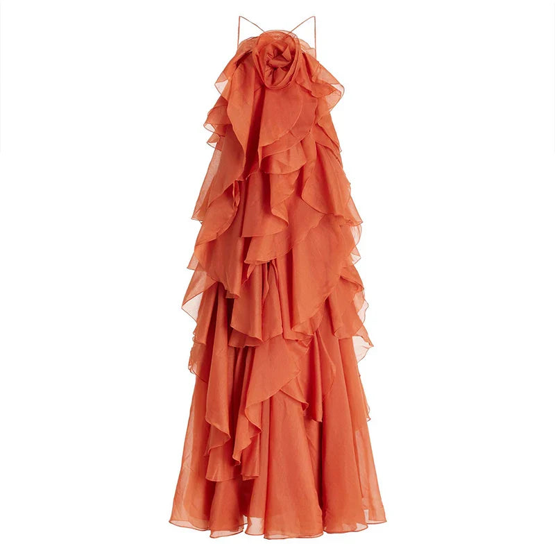 Rosalinde | Fließendes Layer Maxi-Kleid