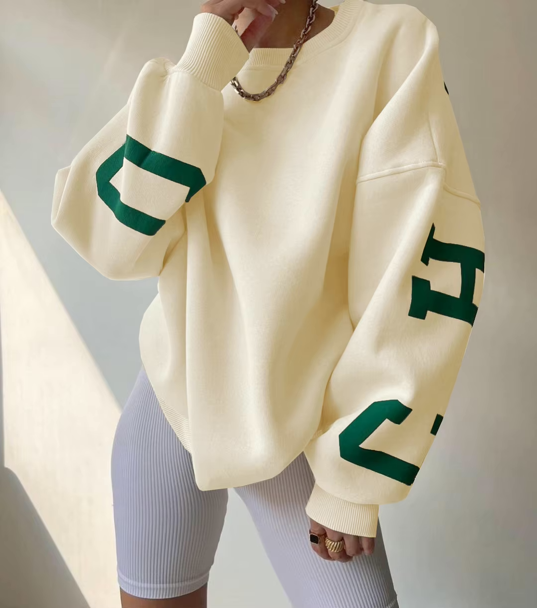 Chicago Vibes | Oversized Sweatshirt mit Druck & Streetstyle-Look