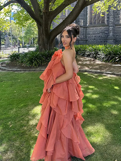 Rosalinde | Fließendes Layer Maxi-Kleid