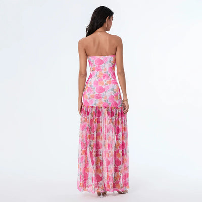 Zamira | Transparente Split-Maxikleid