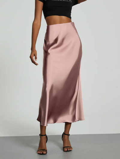 Eloise | Satin Midi-Rock