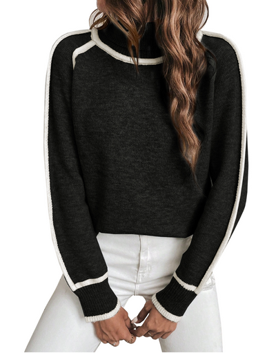 Fiora | Süßer Pullover mit hohem Kragen
