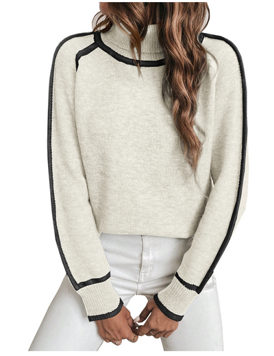 Fiora | Süßer Pullover mit hohem Kragen