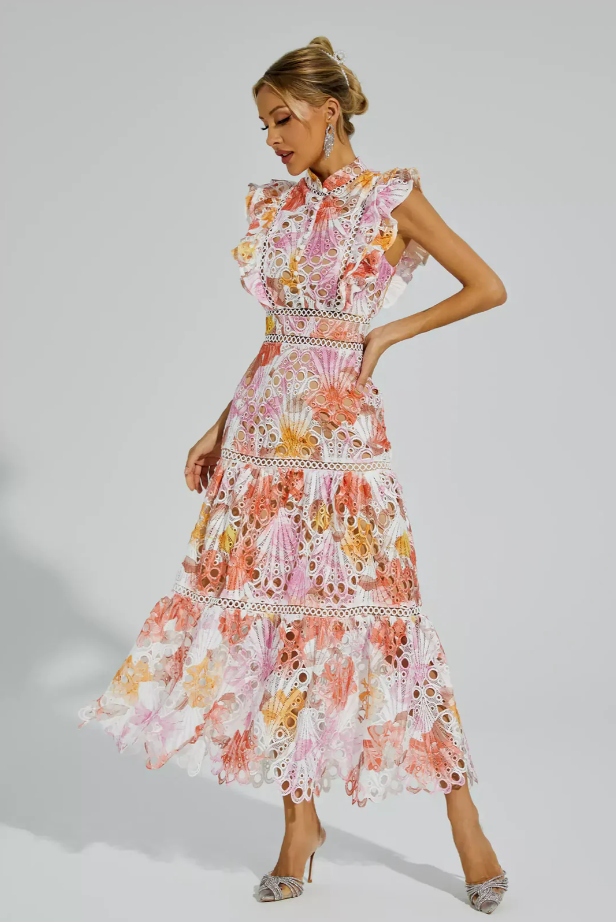Maven™ | Maxikleid aus floraler Spitze