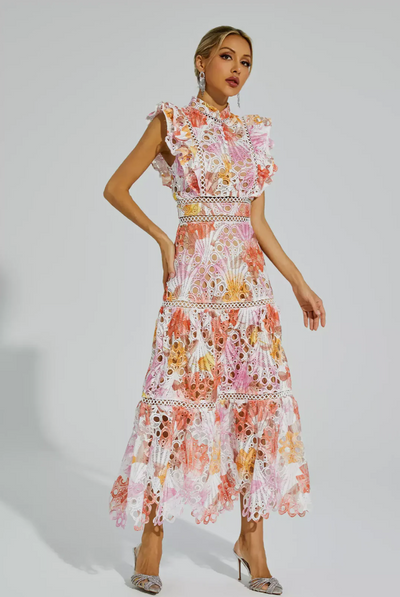 Maven™ | Maxikleid aus floraler Spitze