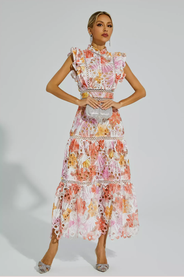Maven™ | Maxikleid aus floraler Spitze