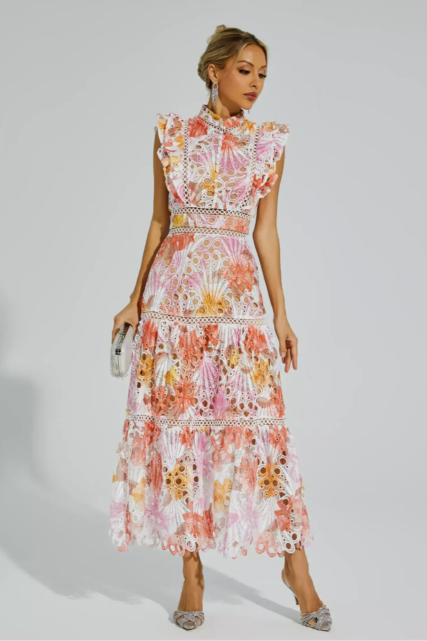 Maven™ | Maxikleid aus floraler Spitze