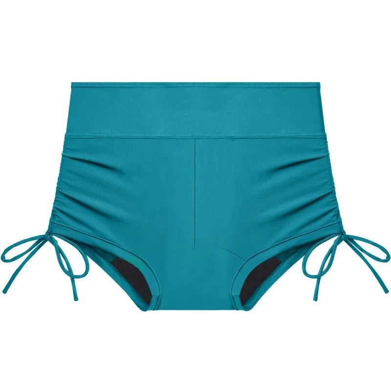 Nimira Swim | Menstruationsbeständige Schwimmshorts mit Hohem Bund & Auslaufsicherer Innenlage