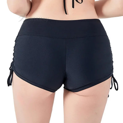 Nimira Swim | Menstruationsbeständige Schwimmshorts mit Hohem Bund & Auslaufsicherer Innenlage